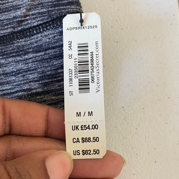 Victoria Sport Secret Heathered Leggings Knockout Capris NWT Sz Med - Picture 2 of 10